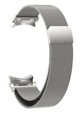 Tiera Samsung Galaxy Watch6 Milanese teräsranneke pikakiinnityksellä Silver