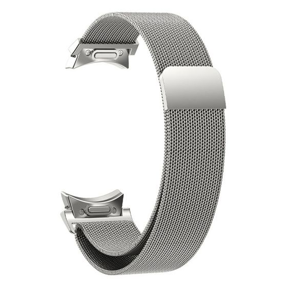 Tiera Samsung Galaxy Watch6 Milanese teräsranneke pikakiinnityksellä Silver