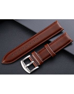 Tiera Classic nahkaranneke tummanruskea