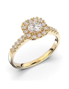 Festive Josefiina halo-timanttisormus 597-052-KK 0.52 ct