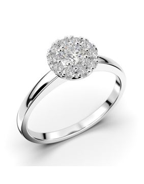 Festive Annabella halo-timanttisormus 598-028-VK 0.28 ct