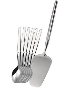 Tapio Wirkkala Marski leivoslapio ja 6 kahvilusikkaa 598-234-1+6