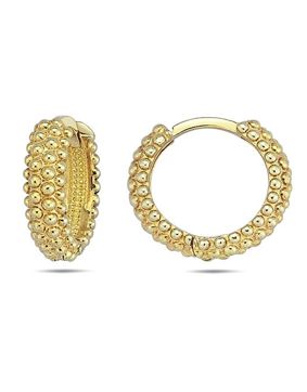 Kullatut bubble hopeakorvarenkaat