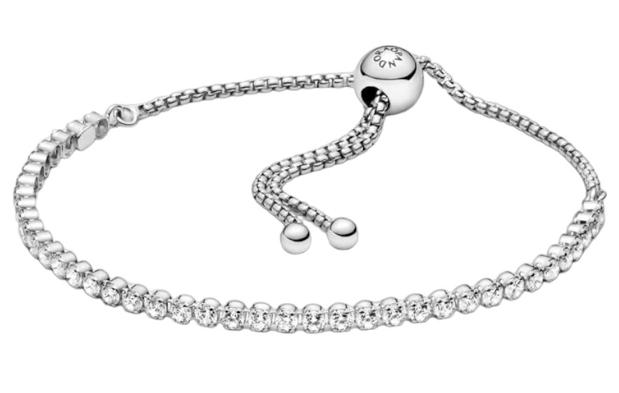 Pandora Sparkling hopea tennisrannekoru 599375C01