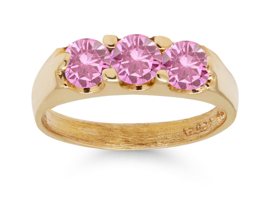 Kultakastesormus 6014pink