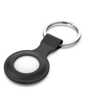Tiera silikoninen Apple AirTag avaimenperä musta