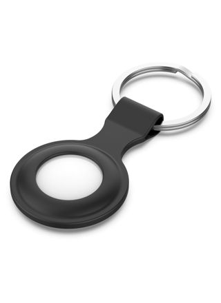 Tiera silikoninen Apple AirTag avaimenperä musta