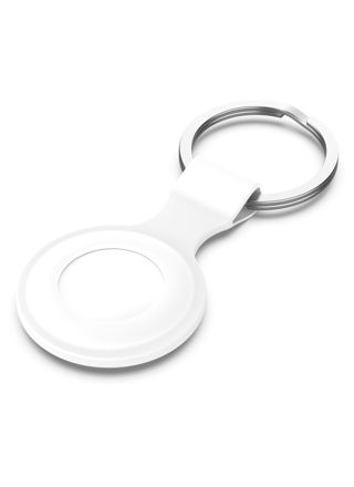 Tiera silikoninen Apple AirTag avaimenperä valkoinen