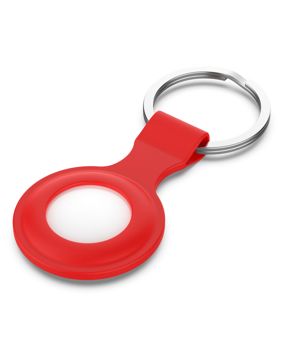 Tiera silikoninen Apple AirTag avaimenperä punainen