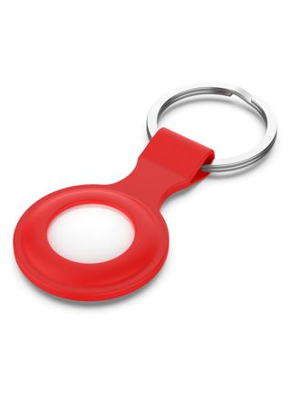 Tiera silikoninen Apple AirTag avaimenperä punainen