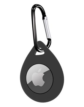 Tiera Apple AirTag silikoninen pisara suojakuori musta