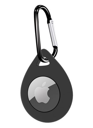 Tiera Apple AirTag silikoninen pisara suojakuori musta