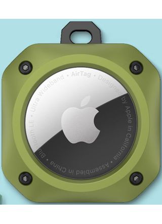 Tiera Apple AirTag kestävä suojakuori vihreä