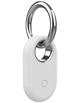 Tiera silikoninen Samsung Galaxy SmartTag 2 avaimenperä valkoinen