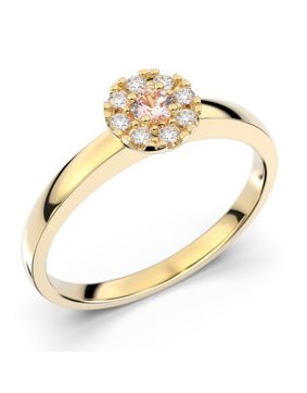 Festive Bella Morganiitti halo-timanttisormus 606-015M-KK