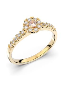 Festive Bella Morganiitti halo-timanttisormus 607-025M-KK