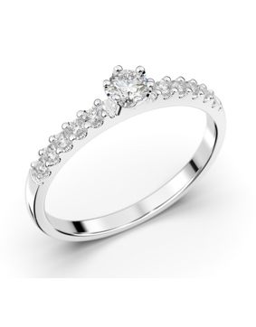 Festive Julie sivukivellinen timanttisormus 608-022-VK