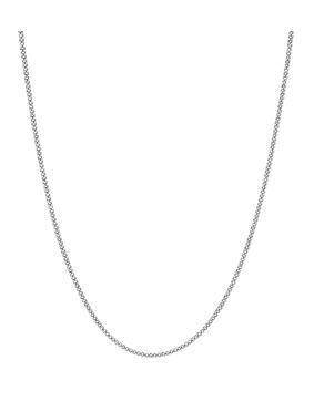 Lykken Basics 9-karaatin 1,2 mm panssari valkokultakaulaketju