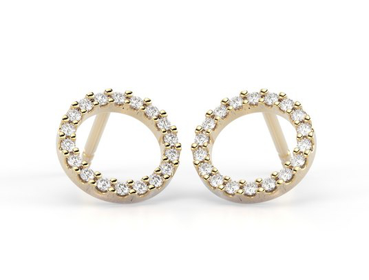 Festive Saturnus timanttikorvakorut 621-018K-KK