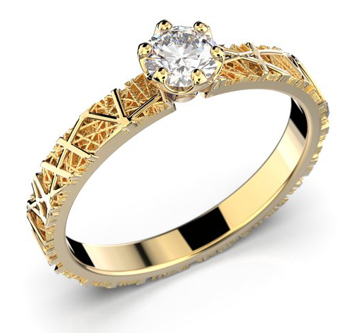 Festive Ikirakka yksikivinen timanttisormus 18-628-023-KK-HSI1