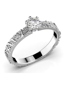 Festive Ikirakka yksikivinen timanttisormus 628-023-VK