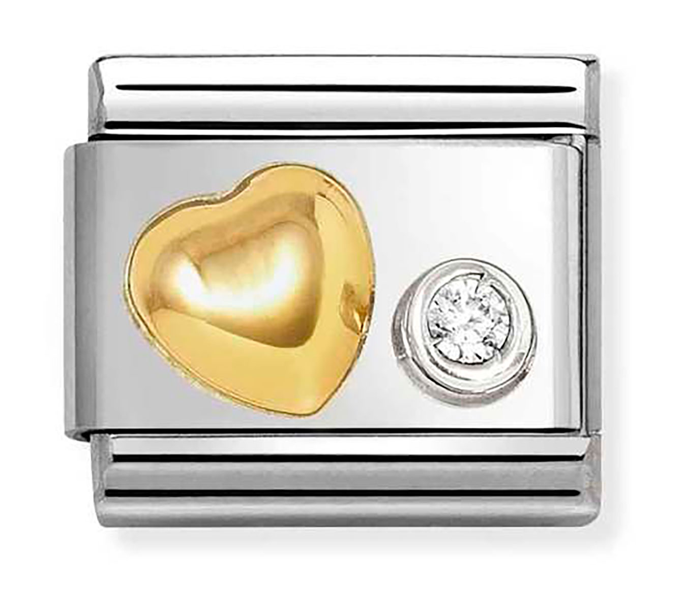 Nomination Composable Classic symbols raised heart 630301/02