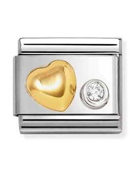 Nomination Composable Classic symbols raised heart 630301/02