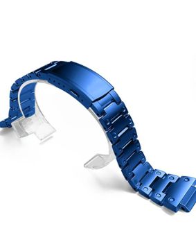 Tiera Casio DW5600 teräsranneke sininen