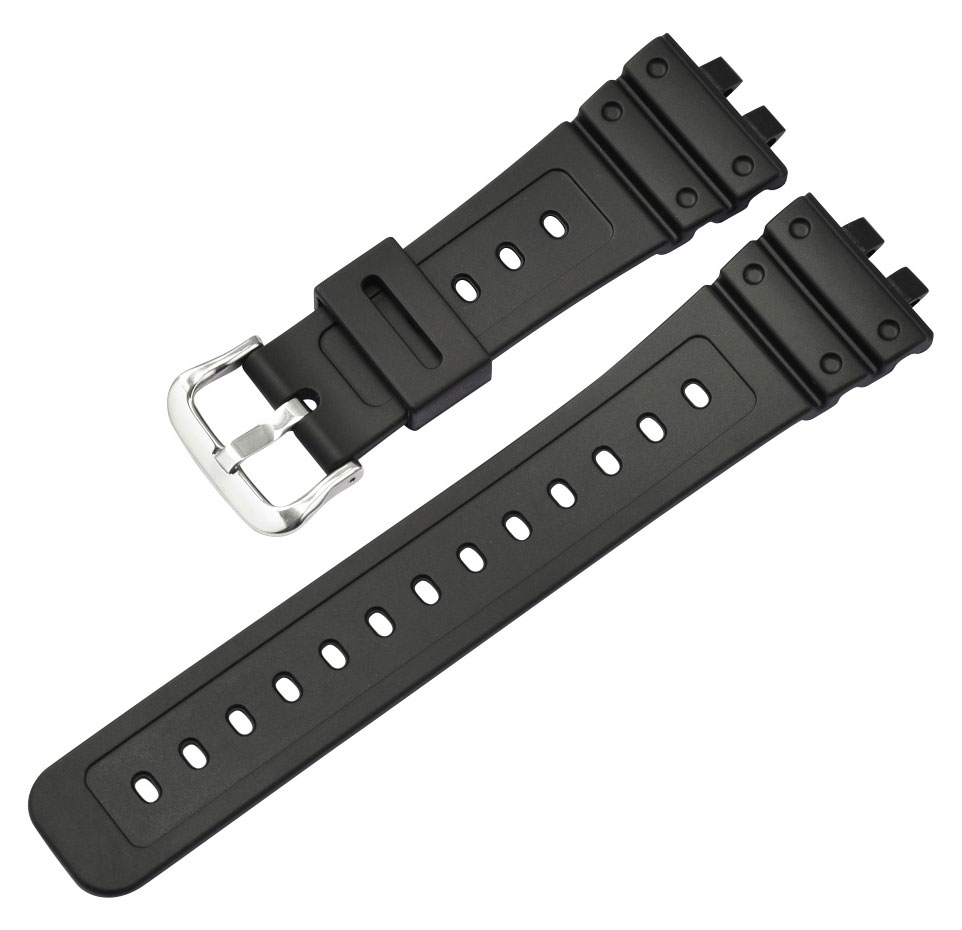 Tiera Casio GMW-B5000 ranneke musta + hopeanvärinen solki