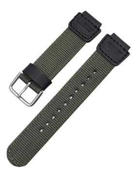 Tiera Casio nailonranneke vihreä malleihin AE-1000W / F-108WH / SGW-300H