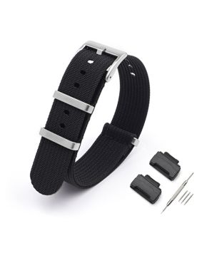 Tiera Casio GA-100 / GA-110 / GA-120 / GA-140 / GA-150 -sarjojen nailonranneke musta