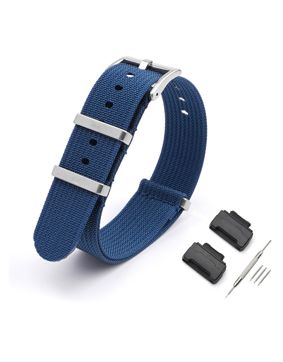 Tiera Casio GA-200 / GA-300 / GA-400 / GA-700 / GA-710 / GA-900 -sarjojen nailonranneke sininen