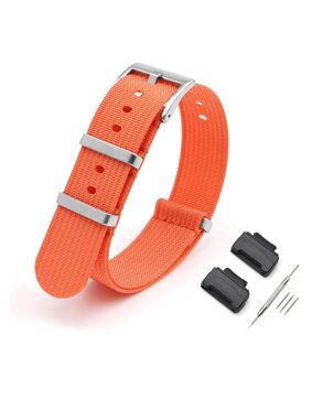 Tiera Casio GW-M5610 / GW-6900 / G-5600 -sarjojen nailonranneke oranssi