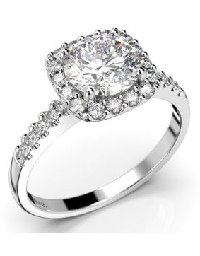 Festive Jennifer halo-timanttisormus 639-126-VK