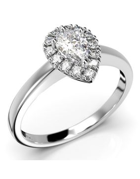 Festive Penelope halo-timanttisormus 640-043-VK