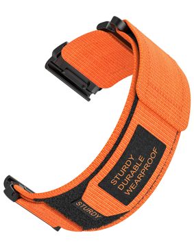 Tiera Garmin Epix oranssi nailonranneke 26 mm pikakiinnityksellä