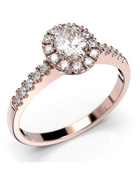 Festive Veronica halo-timanttisormus 643-052-PK