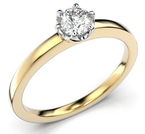 Festive Adele yksikivinen timanttisormus 651-030-KV