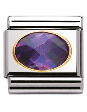 Nomination ovaali violetti zircon 030601-001