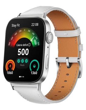 Tiera Huawei Watch Fit 3 valkoinen nahkaranneke