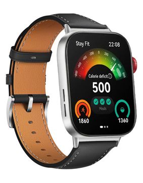 Tiera Huawei Watch Fit 3 musta nahkaranneke
