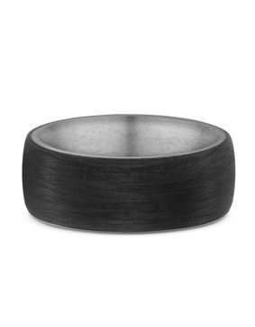 Lykka Strong titaanisormus tynnyri musta 5 mm