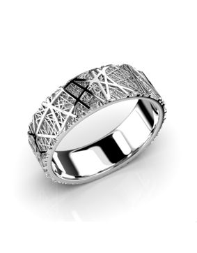 Festive Routa valkokultasormus 6,5 mm 662-000-VK