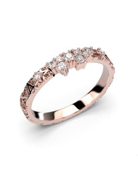 Festive Timanttisormus Routa Rakka Sivu 666-015-PK 0.15 ct