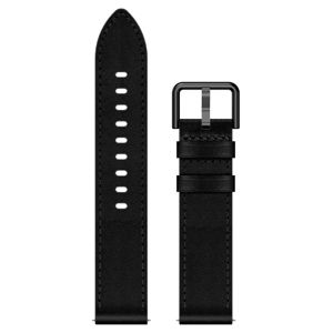 Tiera musta nahkaranneke main product photo