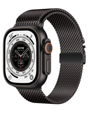 Tiera Apple Watch mesh-ranneke musta