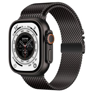 Tiera Apple Watch mesh-ranneke musta main product photo