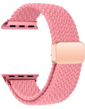 Tiera Apple Watch punottu tekstiiliranneke pinkki
