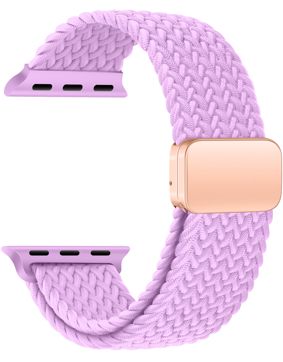 Tiera Apple Watch punottu tekstiiliranneke violetti