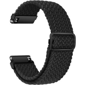 Tiera punottu tekstiiliranneke musta main product photo